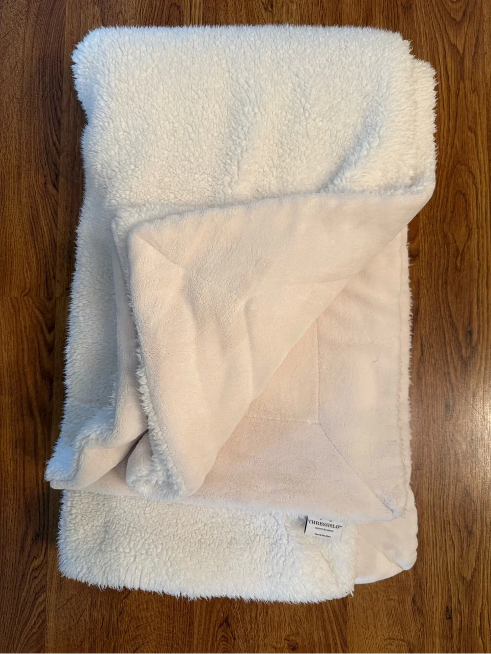 Threshold Cream/White Reversible Throw